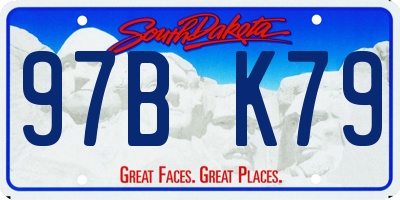 SD license plate 97BK79