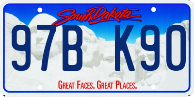 SD license plate 97BK90