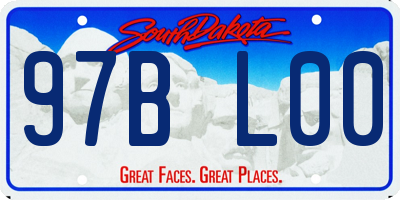 SD license plate 97BL00
