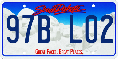 SD license plate 97BL02