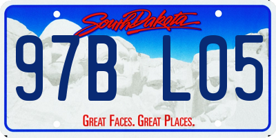 SD license plate 97BL05