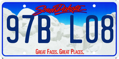 SD license plate 97BL08