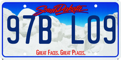 SD license plate 97BL09