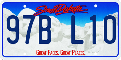 SD license plate 97BL10