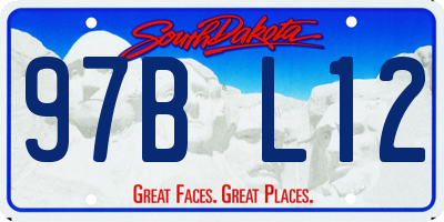 SD license plate 97BL12