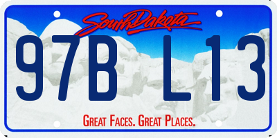 SD license plate 97BL13