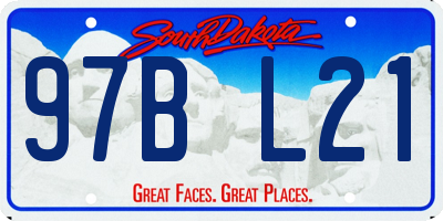 SD license plate 97BL21