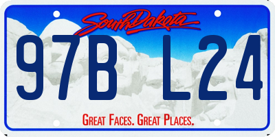 SD license plate 97BL24
