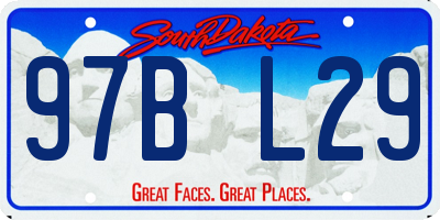 SD license plate 97BL29