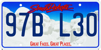 SD license plate 97BL30