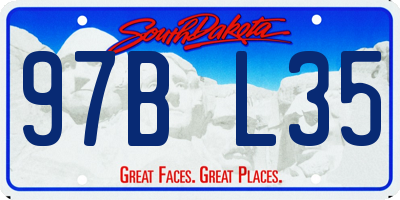 SD license plate 97BL35