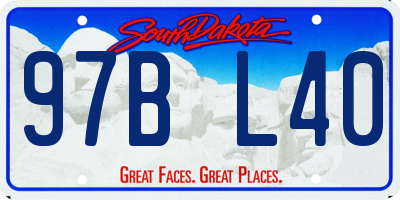 SD license plate 97BL40