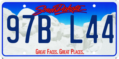 SD license plate 97BL44