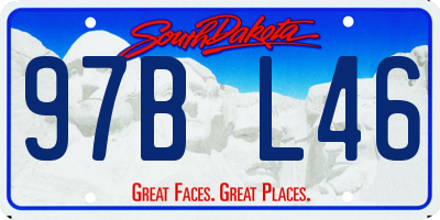 SD license plate 97BL46