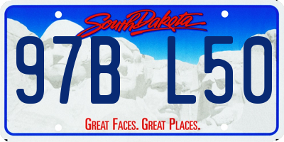 SD license plate 97BL50