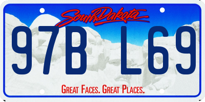 SD license plate 97BL69
