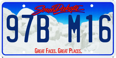 SD license plate 97BM16