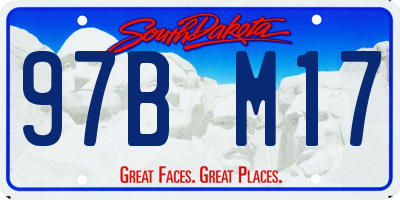 SD license plate 97BM17