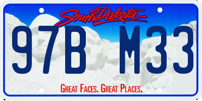 SD license plate 97BM33