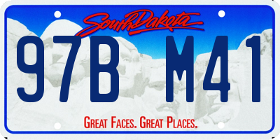 SD license plate 97BM41