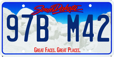 SD license plate 97BM42