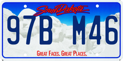 SD license plate 97BM46