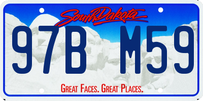 SD license plate 97BM59