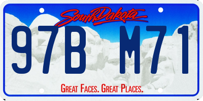 SD license plate 97BM71