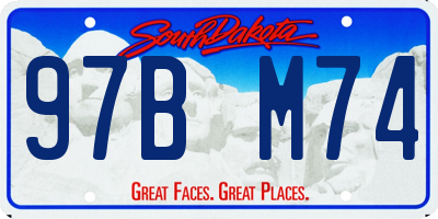 SD license plate 97BM74