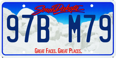 SD license plate 97BM79