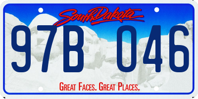 SD license plate 97BO46