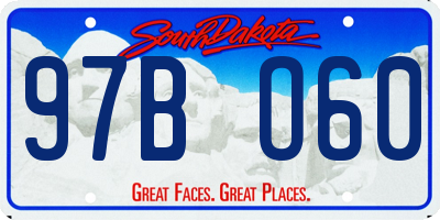 SD license plate 97BO60