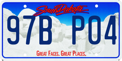 SD license plate 97BP04