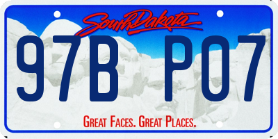 SD license plate 97BP07