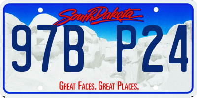 SD license plate 97BP24