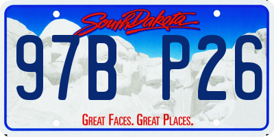 SD license plate 97BP26