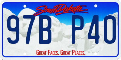 SD license plate 97BP40