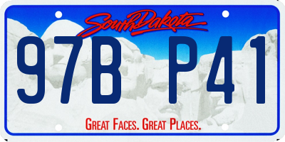 SD license plate 97BP41