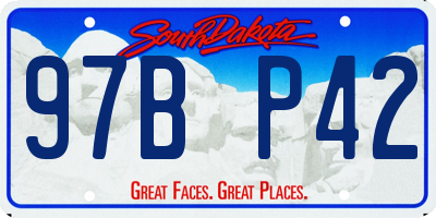 SD license plate 97BP42