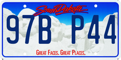 SD license plate 97BP44