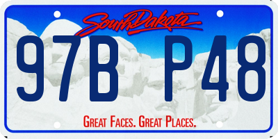 SD license plate 97BP48