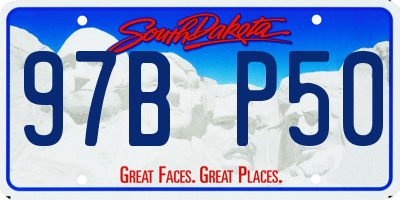 SD license plate 97BP50