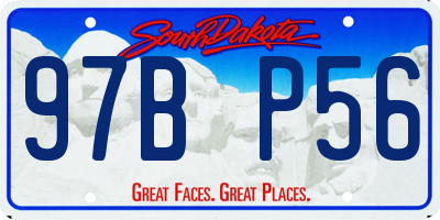 SD license plate 97BP56