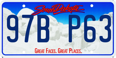 SD license plate 97BP63