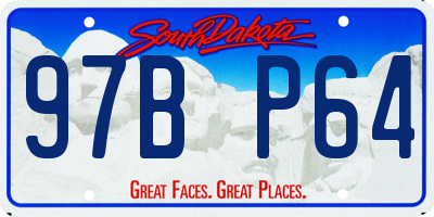 SD license plate 97BP64