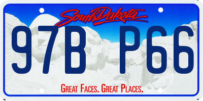 SD license plate 97BP66