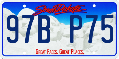 SD license plate 97BP75