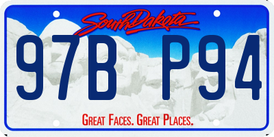 SD license plate 97BP94