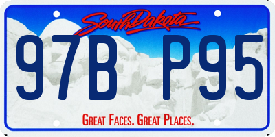 SD license plate 97BP95