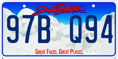 SD license plate 97BQ94